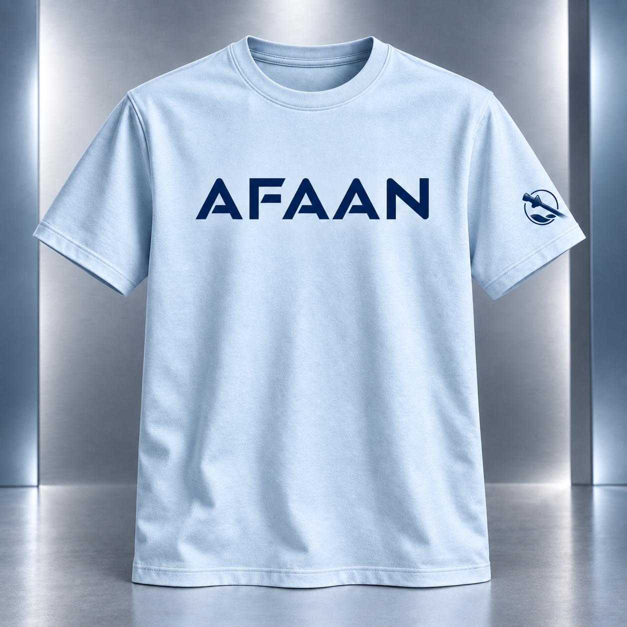 AFAAN Signature T-Shirt in ice blue