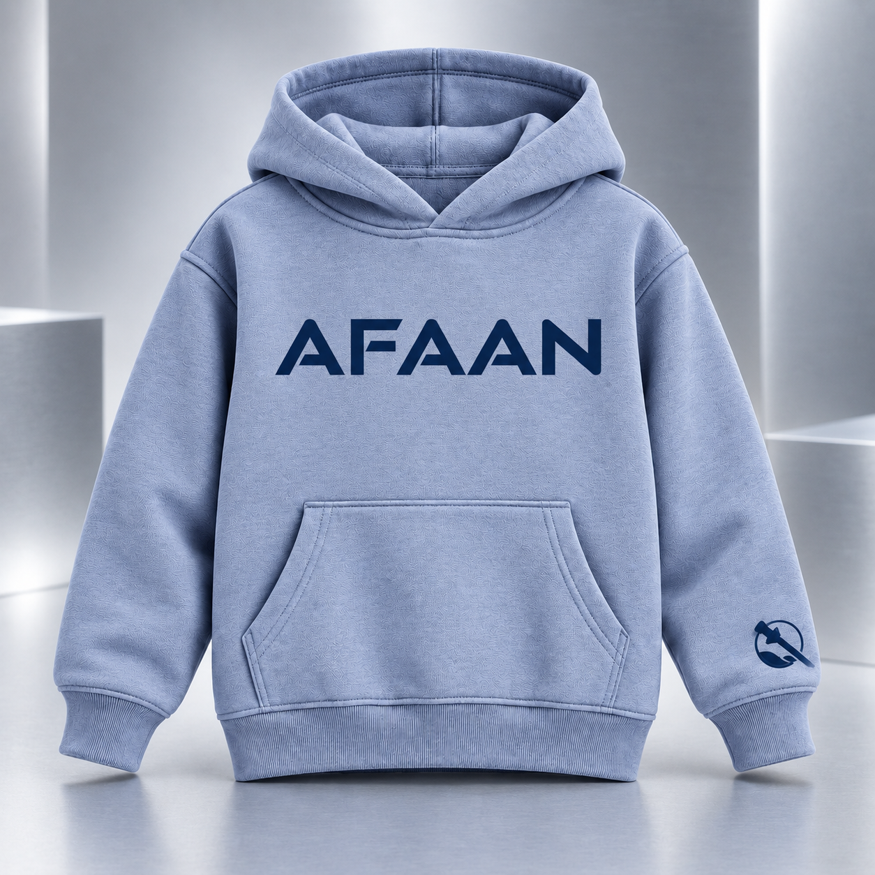 AFAAN Girls' Premium Hoodie in slate blue