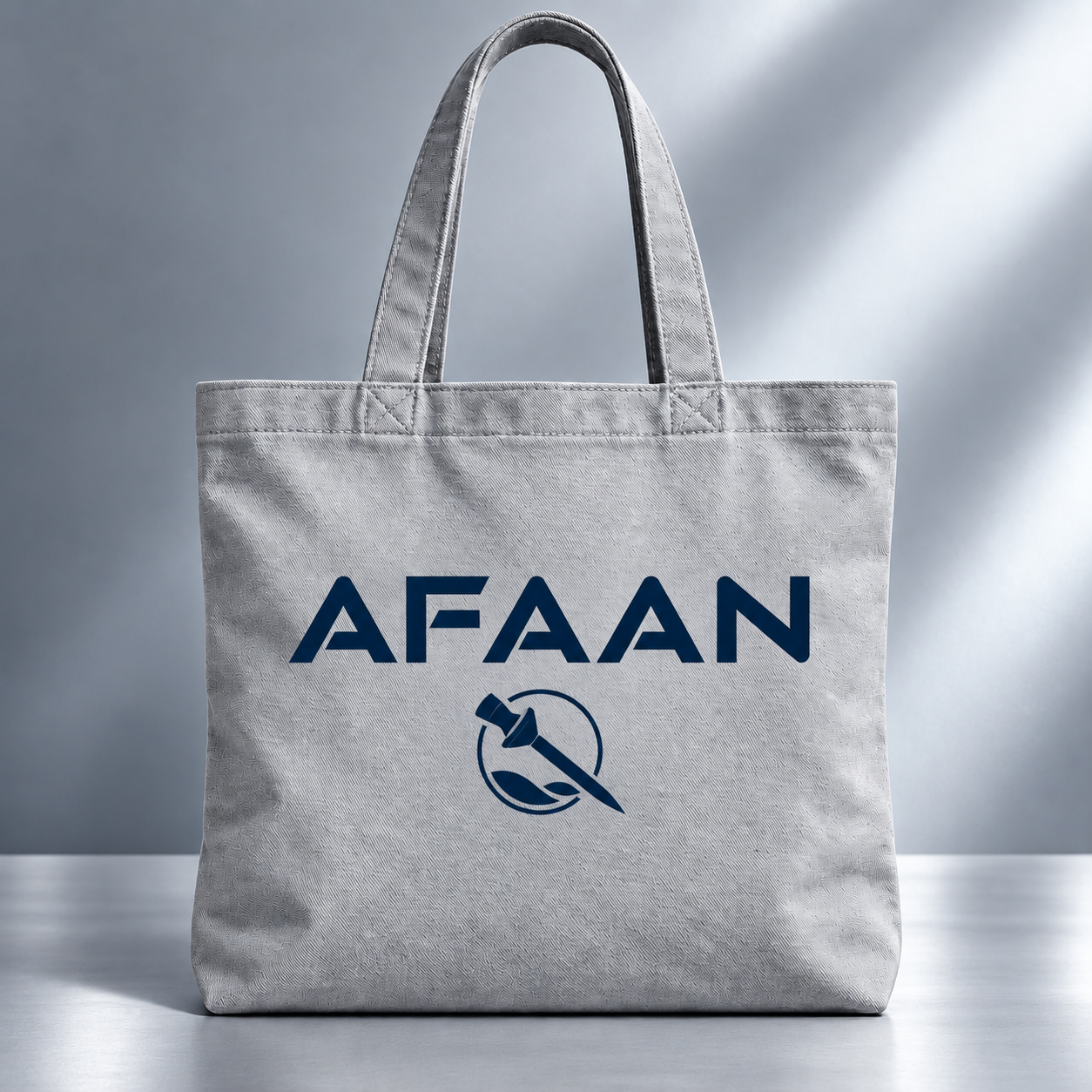 AFAAN Everyday Tote in silver gray